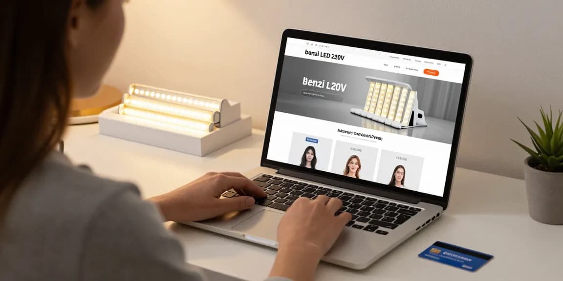 Benzile LED 220V sunt disponibile pe platforma de e-commerce pentru iluminat modern.