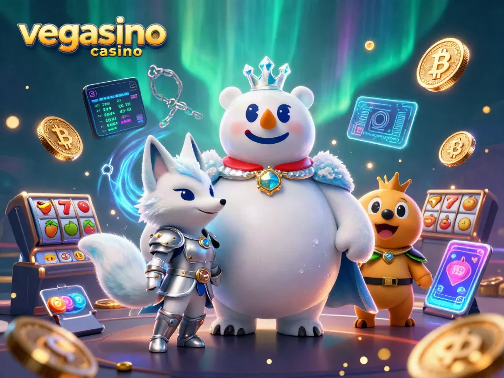 Experience the excitement of vegasino casino with vibrant characters and gaming elements!