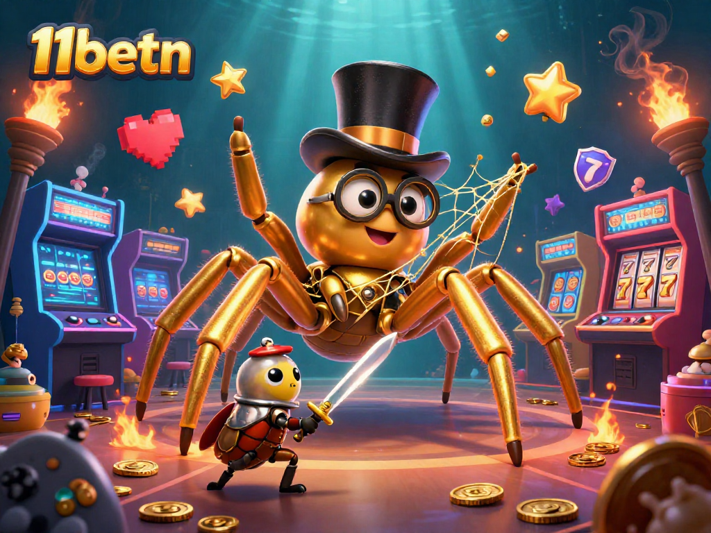 Engage in 11betn's exciting world with vibrant characters and dynamic casino games.
