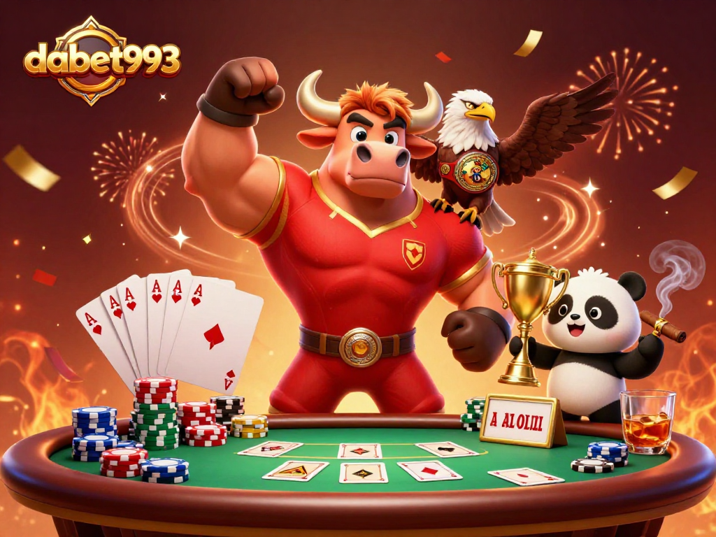 Experience intense gaming action at dabet993 with 3D characters winning trophies and big bets.