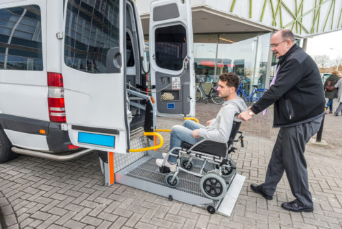 Zusätzlicher Komfort durch ein barrierefreies Fahrzeug.