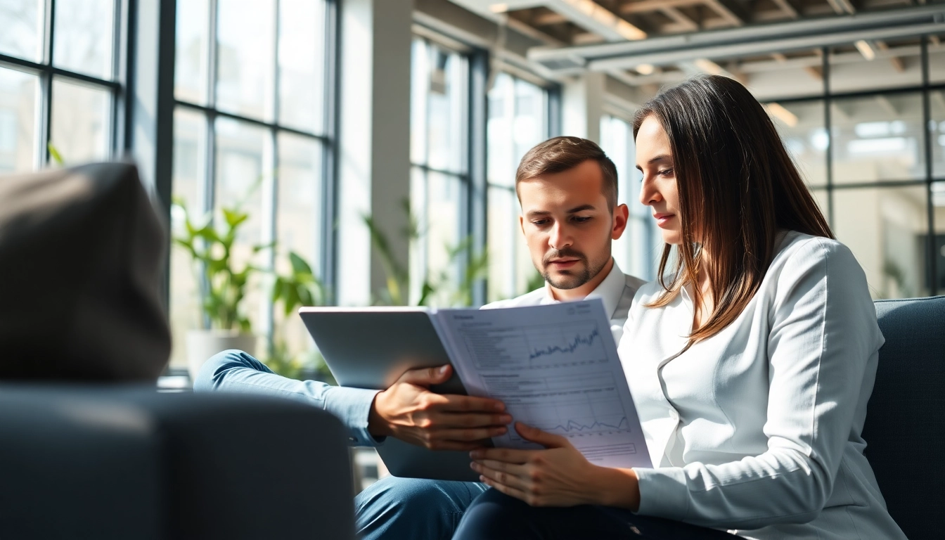 Headhunter Ingenieure analysieren Karrieremöglichkeiten in einem modernen Büro.