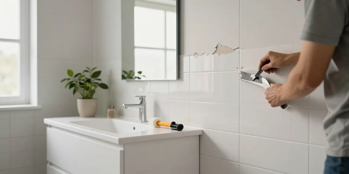 Het installeren van badkamer tegels 30x60 in een moderne badkamer met natuurlijk licht