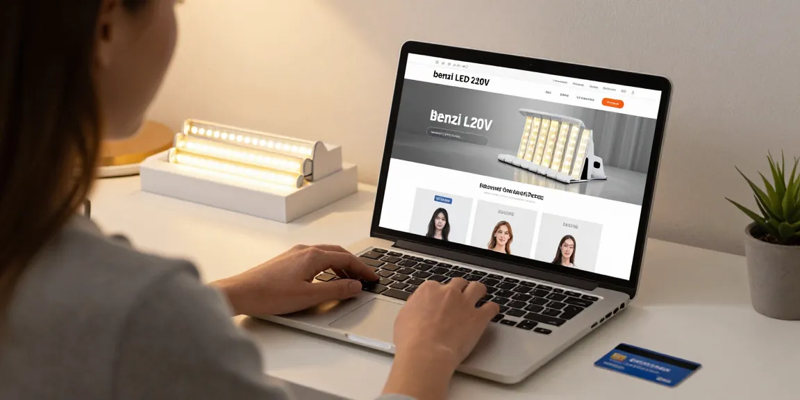 Benzile LED 220V sunt disponibile pe platforma de e-commerce pentru iluminat modern.