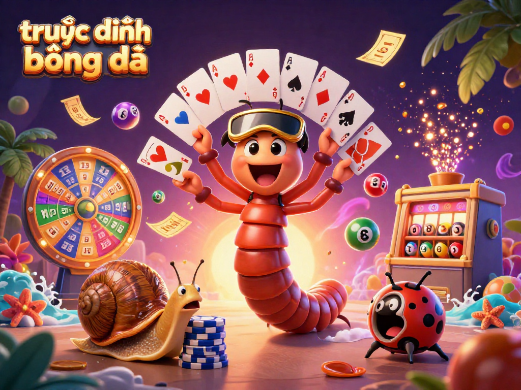 Experience direct football streaming with lively characters in a rich casino scene, showcasing vibrant interactions around the game.