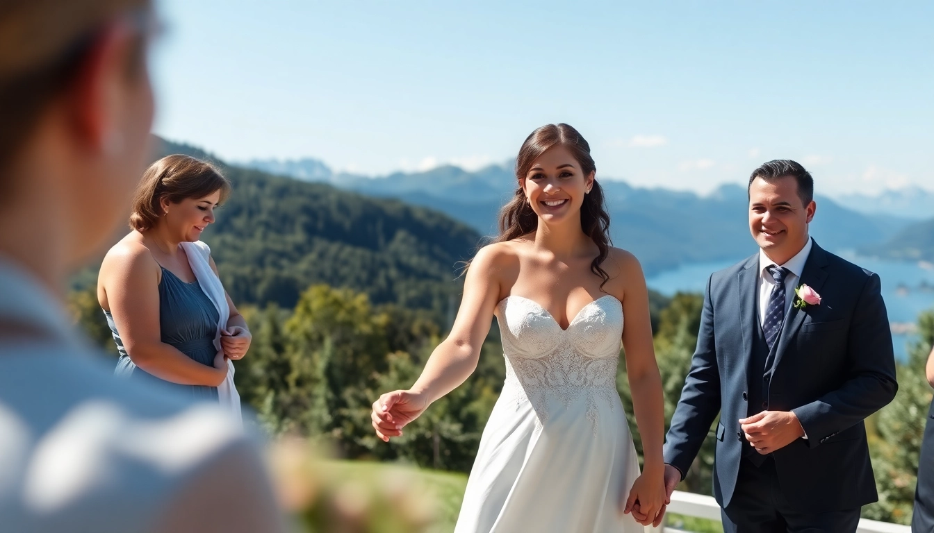 Hochzeitsfotograf Schliersee nimmt ein unvergessliches Hochzeitsfoto eines verliebten Paares auf.