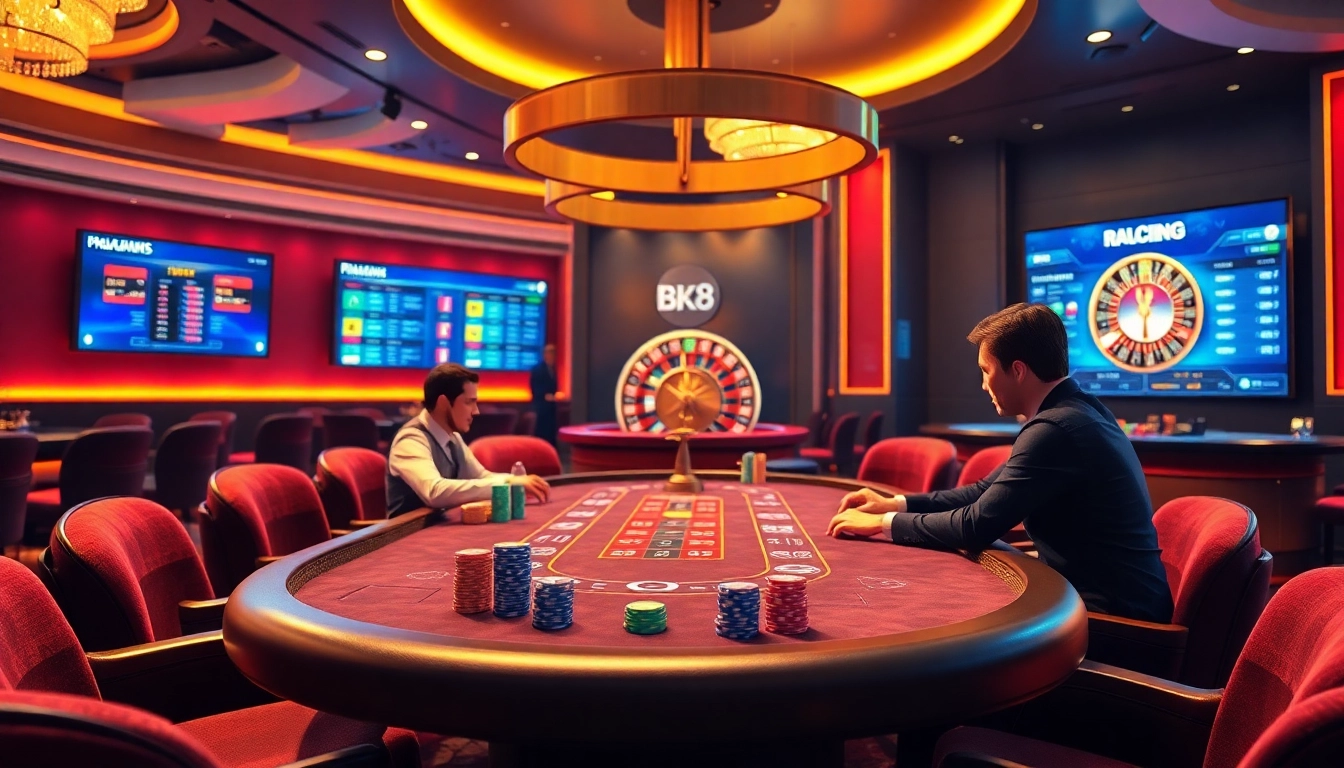 Experience excitement at BK8's vibrant online casino with professional poker players.