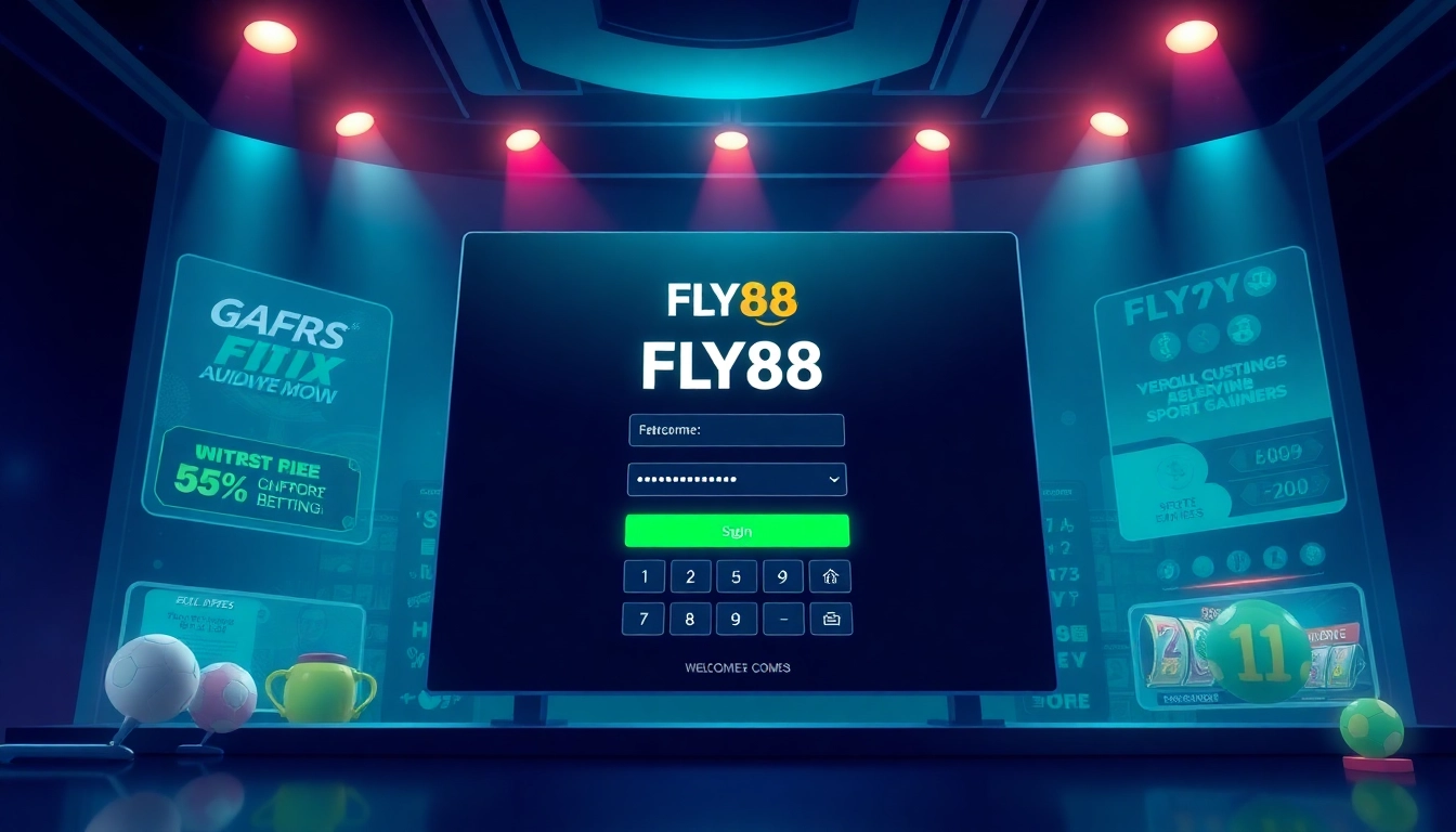 FLY88 đăng nhập page showcasing vibrant betting options and user-friendly design.
