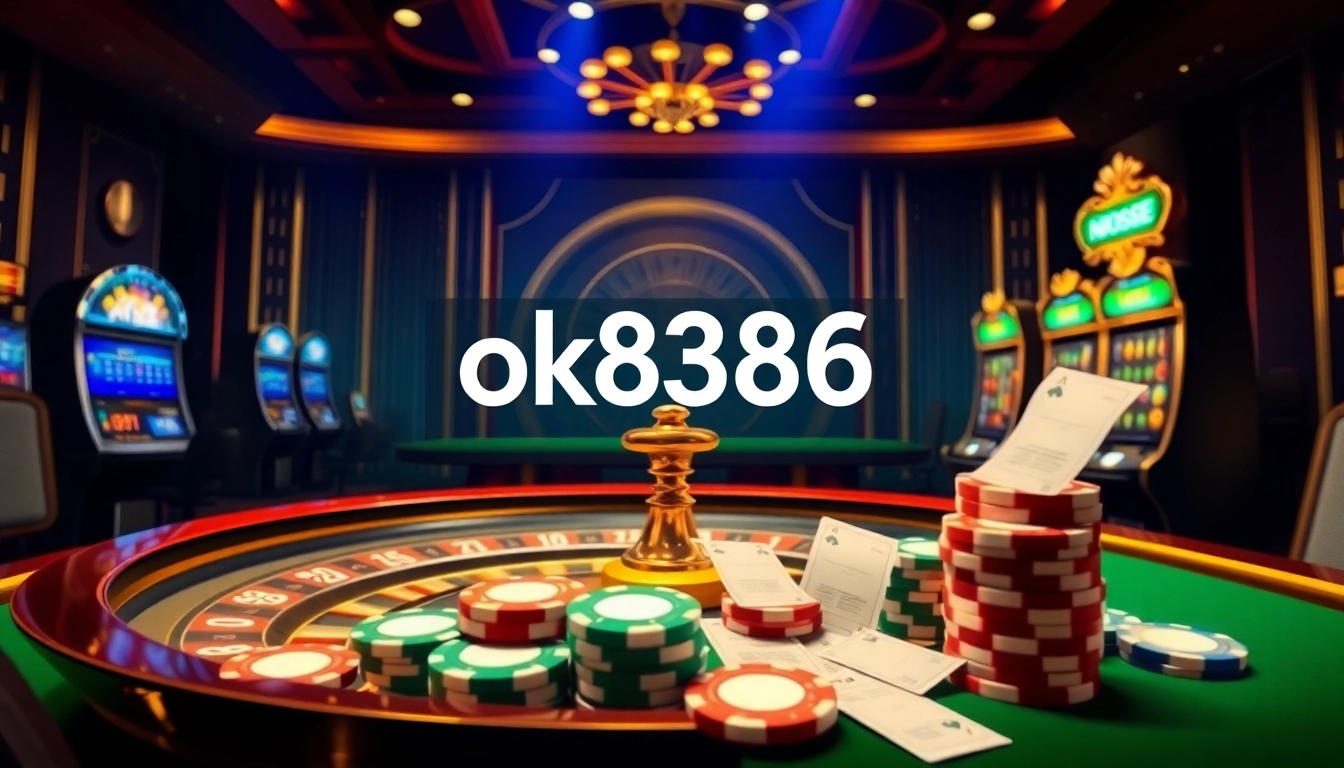 Experience thrilling online betting with ok8386's luxurious casino elements and exciting games.