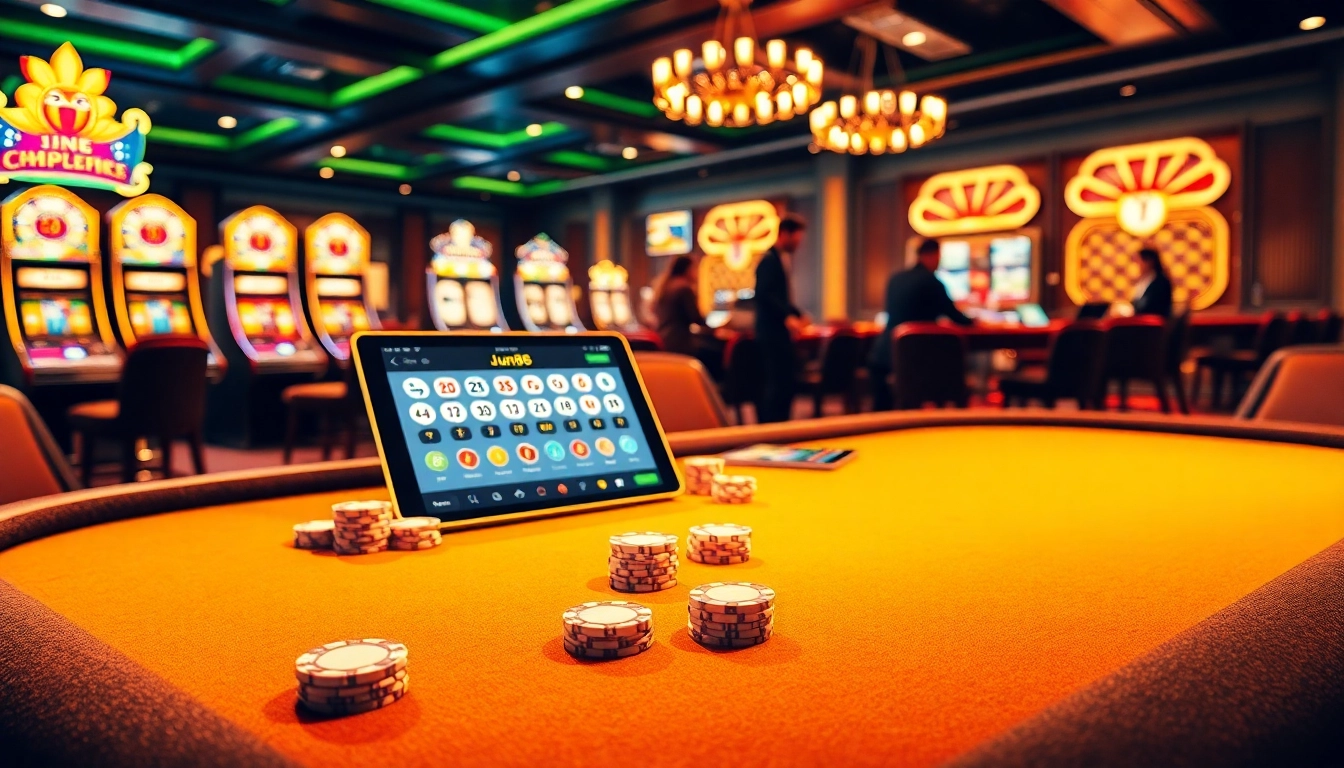Experience the thrill at Jun88 with dynamic casino games and sophisticated online betting.