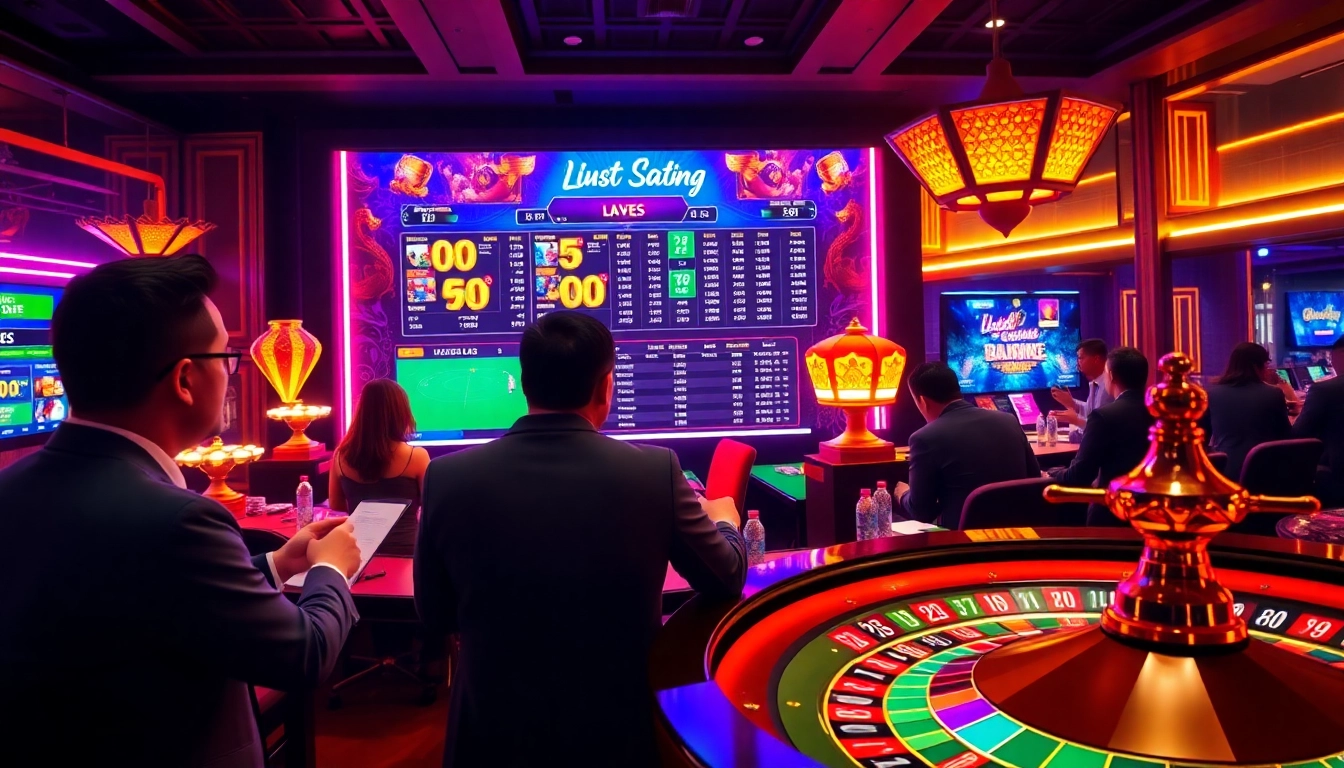 Engaging scene of 28bet đá gà betting action with vibrant casino elements.