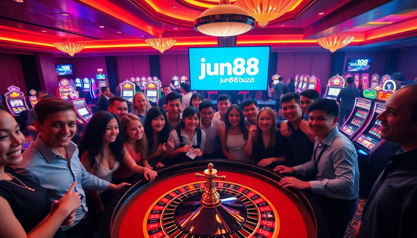 Play exciting games at https://jun88.buzz/ with dynamic casino tables and vibrant gaming atmosphere.