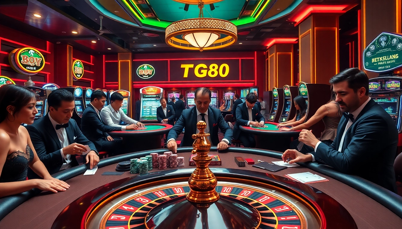 Experience thrilling casino action at https://tg88m.com/ with poker tables and iconic slot machines.