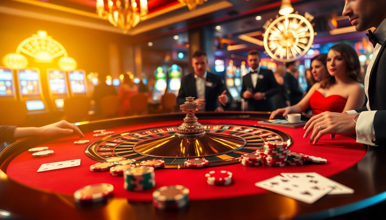 Experience the thrill of winning at https://nohu90me/ with luxurious casino tables and vibrant poker chips.